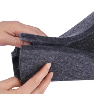 Eko polyester dacron termoform için geri dönüşümlü 100% pet keçe keçe