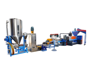 Ligne de granulation à double étage pour le recyclage des déchets plastiques PP PE, matériaux durs, production de granulés plastiques - Product Image 3