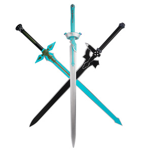 Épée de jouet en matériau PU de 80 cm 109 cm, Arme de <span class=keywords><strong>Sword</strong></span> Art Online SAO, Épée de <span class=keywords><strong>Kirito</strong></span>, Interprète Noir, Épées d'anime COS, Jouet - Product Image 2
