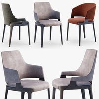 Fauteuil de restaurant de qualité commerciale, robuste, résistant à l'eau, avec revêtement en cuir, pour café, salon, etc.