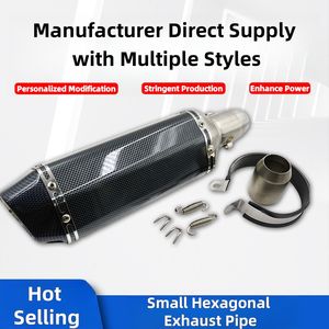 Modificación de Motocicleta, Tubo de Escape Hexagonal, Tubos de Escape para Motocicleta - Product Image 2