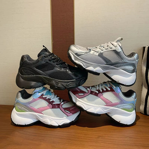 2026 New <strong>Women</strong> Mesh Platform Dad Shoes Gradient Color Block Chunky Sneakers Breathable Mesh Sports <strong>Trainers</strong> - Product Image 3