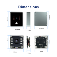 Módulo de Reconocimiento de Venas de la Palma NIR Sin Contacto, 10000 Usuarios, OEM ODM, Control de Acceso y Pago, Compatible con Android, Windows, Linux SDK
