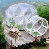 Tente à bulles gonflable, tunnel transparent, dôme gonflable, maison à bulles transparente, grandes tentes d'extérieur pour le camping, la cour
