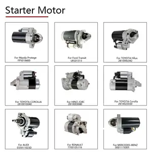 Suku cadang mesin otomatis Motor Starter untuk VW Mitsubishi Nissan Honda Ford Starter Motor Starter mobil Motor untuk Toyota