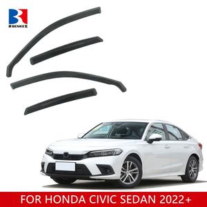 ชุดกันฝนแบบฉีดขึ้นรูปสำหรับรถยนต์ฮอนด้า ซีวิค ซีดาน รุ่นที่ 11 ปี 2022-2024 อุปกรณ์ตกแต่งรถยนต์ ช่องระบายอากาศ กันลม - Product Image 3