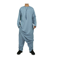 Nouvelle tenue islamique pour adultes, respirante, design classique traditionnel, polyester, style Thobe Omanais, pour musulmans