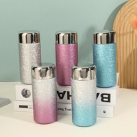 Bouteille isotherme portable de luxe moderne en titane à double paroi avec infuseur à thé pour les voyages en extérieur – Idée cadeau