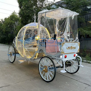 Sparkling Pumpkin Carriage <b>Enchanted</b> Cart Picturesque Electric Horseless Carriage for Scenic Spots Special Transportation - Product Image 5