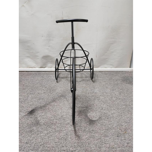 Support de <span class=keywords><strong>suspension</strong></span> mural intérieur et extérieur moderne de style ferme pour pot de fleurs étagère à cadre en métal noir pour balcon - Product Image 6