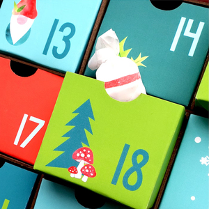 Noël sur le thème nordique scandinave Festive Matériaux recyclés Carton <span class=keywords><strong>Saison</strong></span> des vacances Remplir votre propre <span class=keywords><strong>calendrier</strong></span> <span class=keywords><strong>de</strong></span> l'avent bricolage - Product Image 4