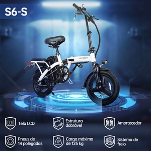 Scooter Eléctrico Plegable S6s <span class=keywords><strong>de</strong></span> Brasil, Llantas <span class=keywords><strong>de</strong></span> 14 Pulgadas, Motor <span class=keywords><strong>de</strong></span> 750W, Batería Integrada <span class=keywords><strong>de</strong></span> 48V 10.4AH, Frenos <span class=keywords><strong>de</strong></span> Disco, Carga Máxima 125kg - Product Image 5