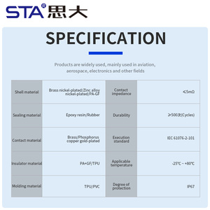 IP67 không thấm nước hàn che chắn bằng nhựa lắp ráp nữ nam Cáp cắm M12 nhựa nối 2 <span class=keywords><strong>3</strong></span> 4 5 6 8 12 17 <span class=keywords><strong>Pin</strong></span> - Product Image 6