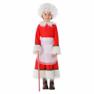 Costume de Noël pour enfants, rouge, vert, or, avec nœud, tenue de fête, tenue de spectacle - Product Image 3