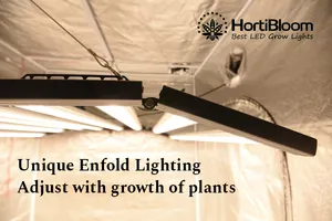 新着Hortibloom Mega Enfold 720W8バーLM301最高の水耕栽培フルスペクトルLEDグローライト