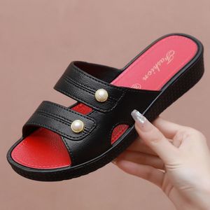 Women's Designer Summer Autumn Beach Slide for Wholesale Lightweight Non-slip Mid-<b>heel</b> Soft Sole Casual Fashion Trend - Product Image 1