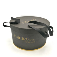 Vente en gros de boîte à chapeau ronde imprimée extra large de haute qualité personnalisée
