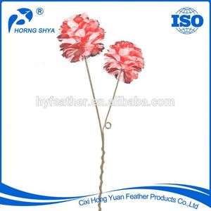 Bola de Navidad de plumas de ganso naranja para adorno de árbol de Navidad festivo otoño boda decoración fiesta vacaciones regalo artesanía suministro - Product Image 4
