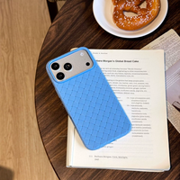 Étui de téléphone en TPU souple à motif tissé pour la dissipation thermique pour iPhone 18 Pro Max 17 Pro 16