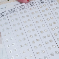 Mutiara Air Tawar Alami Setengah Lubang Kelas AAAAA 3-12mm untuk Pembuatan Perhiasan DIY Kalung Anting Grosir