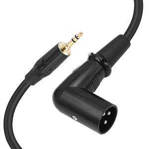 แจ็กเก็ตมุมด้านขวาสำหรับผู้ชาย3.5มม. XLR 1/8สายสัญญาณเสียงใหม่ในสต็อก - Product Image 1