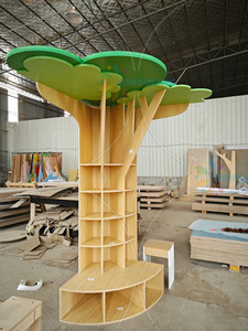 ชั้นวางหนังสือรูปต้นไม้สำหรับเด็ก ชิคิโตส มอนเตสซอรี่ ห้องสมุดเด็ก ชั้นวางหนังสือแบบตั้งพื้น ตู้มุมสำหรับสถานรับเลี้ยงเด็ก ชั้นวางหนังสือไม้สำหรับเด็กก่อนวัยเรียน มุมอ่านหนังสือสำหรับเด็กเล็ก - Product Image 4