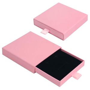 Cajas de Regalo Cuadradas Ligeras para Joyería de 8x8cm, Organizador de Joyas para Collar, Pulsera, Anillo, Caja de Regalo Rosa para el Día de San Valentín - Product Image 1