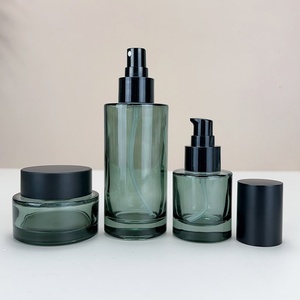 100ml Spray Glass <b>Bottle</b> Green Cometic Packaging Jar 100ml Serum Pump Lotion <b>Bottle</b> 120ml 150ml - Product Image 3