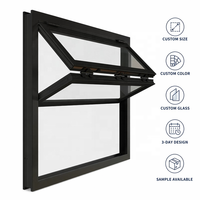 Fenêtre pliante minimaliste en aluminium, insonorisée et anti-UV, pour comptoir de bar à vin