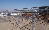 Aluminum Anodized Solar Panel Stand Ground Mount Racking System with High Wind & Snow Load Capacity