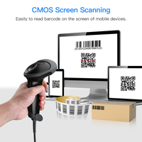 Lector de Códigos de Barras 1D 2D Eyoyo EY-H2, Buen Precio, Verificador de Precios, Pistola Escáner de Códigos de Barras, Escáner de Códigos de Barras USB para Escanear Códigos QR
