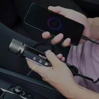 Lampe torche LED 6-en-1 1000LM Zoomable Double Lumière Rechargeable USB-C Power Bank Alarme Torche de Camping Nextool