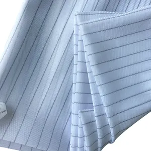 98% poliéster 2% filamento conductivo tejido Anti-estática de ESD acolchado de tela para coser