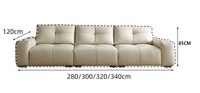 Ensemble de canapés en cuir véritable et éponge douce pour salon, mobilier de villas modernes et appartements avec équipements de loisirs