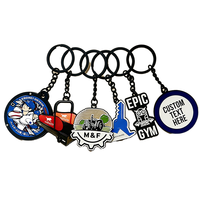 Porte-clés Souvenir Personnalisé en Alliage de Zinc Léger avec Logo 3D Gravé du Nom de l'Entreprise pour Voiture, Vente en Gros