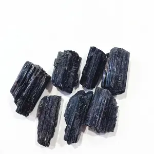 도매 표본 천연 블랙 전기석 거친 돌