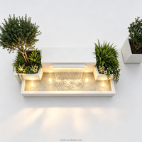 Fontaine d'eau Feng Shui H175 pour la circulation de la prospérité, cascade décorative pour salon intérieur, cour extérieure et jardin
