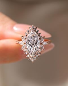 Anillo de Diamante Cultivado en Laboratorio con Corte Marquesa Brillante de Lujo, Certificado IGI, Brillo Radiante, Regalo Perfecto para Ocasiones Especiales, Propuesta de Matrimonio - Product Image 6