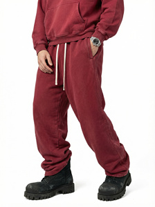 Pantalones de <span class=keywords><strong>hombre</strong></span> de invierno estilo americano retro lavado, de cintura media, con forro polar, cordón ajustable, de poliéster y algodón, tipo <span class=keywords><strong>terciopelo</strong></span>, holgados y rectos. - Product Image 6