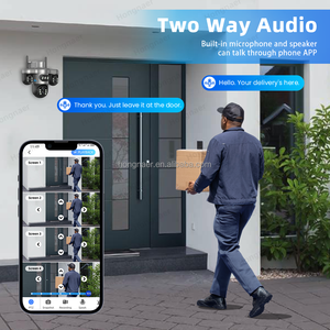 Hongnaer 10mp 5K Outdoor Draadloze 4G Surveillance Ptz <span class=keywords><strong>Ip</strong></span> Camera V380 Pro 4 <span class=keywords><strong>Video</strong></span> <span class=keywords><strong>5</strong></span> Lens 10x Zoom 4G Security Network Cctv Camera - Product Image 4