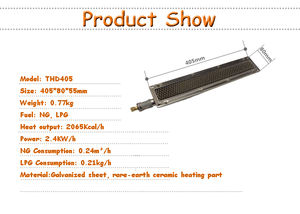 Parrilla para hornear alimentos personalizada quemador de gas catalítico infrarrojo sin llama - Product Image 4
