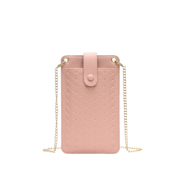 Stylish Vintage Crocodile Style Crossbody Mobile Phone Bag Chains Scratchproof Wallet Card Holder Fashionable Button Design for