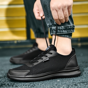 <span class=keywords><strong>Nuevos</strong></span> zapatos de hombre de talla grande de alta calidad para deportes al aire libre, ocio, moda, tela de malla, zapatos transpirables y de moda - Product Image 1