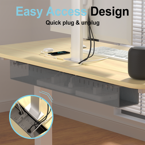 Bàn đứng có thể điều chỉnh chiều cao điện 55 "x 24" với khay quản lý cáp, chống va chạm, máy trạm cho văn phòng - Product Image 5