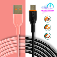 Câble de charge micro-rapide USB personnalisé 1M Silicone liquide Chargeur 2,5 A Câble de données OEM pour Android pour Samsung pour téléphone Xiaomi
