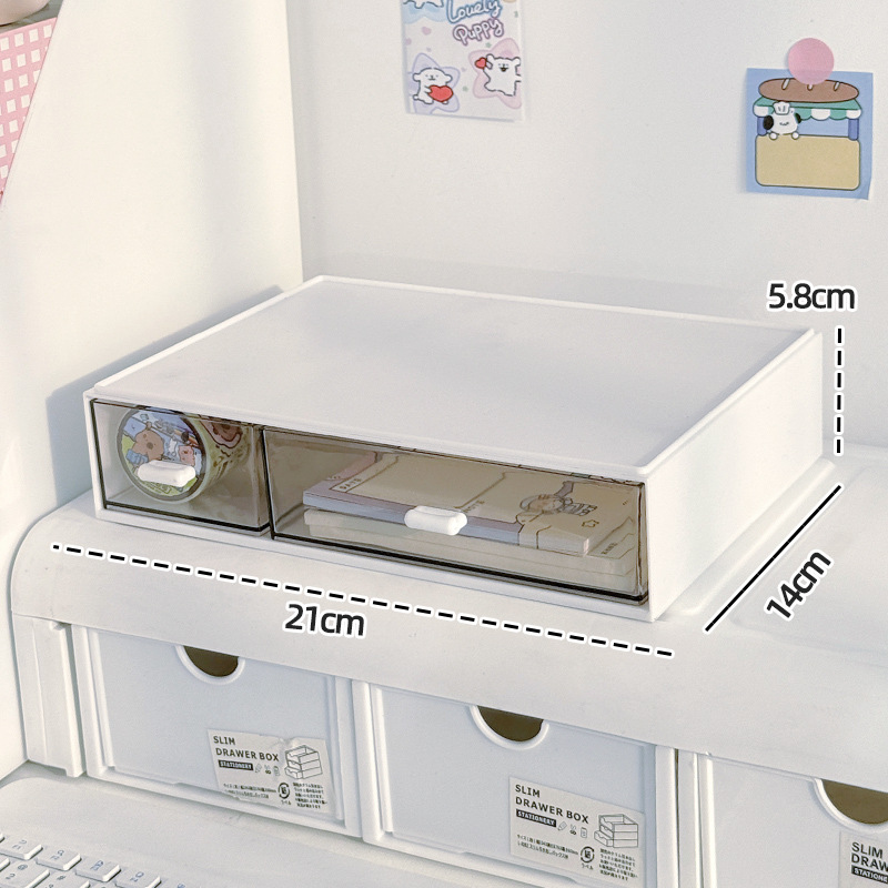White two drawers