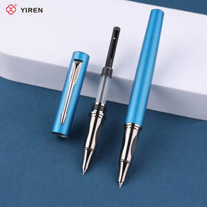 YIREN Wholesale Colorful Matte Personalized Metal Fountain <strong>Pens</strong> With Custom Logo Printed - Product Image 2