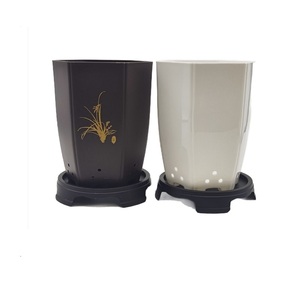 <span class=keywords><strong>Pot</strong></span> <span class=keywords><strong>en</strong></span> plastique style <span class=keywords><strong>lotus</strong></span> avec plateau, style ferme, écologique, pour orchidées et clivia, vente <span class=keywords><strong>en</strong></span> gros, usage jardin et maison - Product Image 1