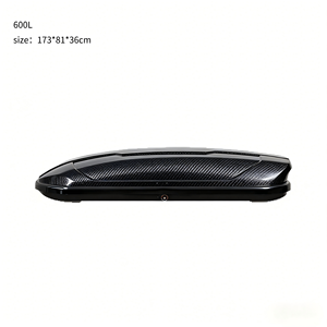 Boîte <span class=keywords><strong>de</strong></span> <span class=keywords><strong>toit</strong></span> <span class=keywords><strong>pour</strong></span> vacances en famille, design sportif, 600L, verrouillage sécurisé <span class=keywords><strong>pour</strong></span> enfants, bande d'étanchéité imperméable <span class=keywords><strong>pour</strong></span> le voyage, style fibre <span class=keywords><strong>de</strong></span> carbone - Product Image 1