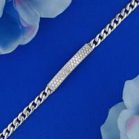 Pulsera de Eslabones Curvos de Acero Inoxidable con Baño de Oro Sólido de 18k y Diamante Natural Sin Conflictos de 0.81ct, Diseño Geométrico Moderno para Fiestas